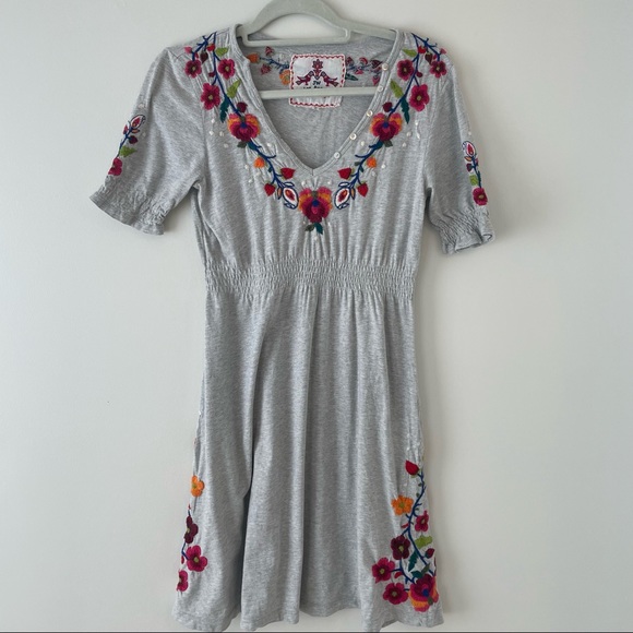 Johnny Was Floral Embroidered Dress - Picture 5 of 14